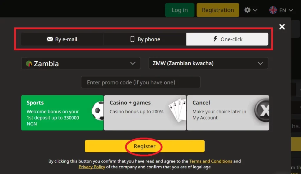 Instructions for Getting the Registration Bonus at Afropari