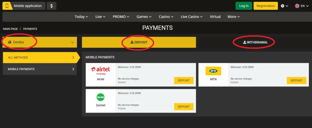 Afropari Zambia's Available Payment Methods